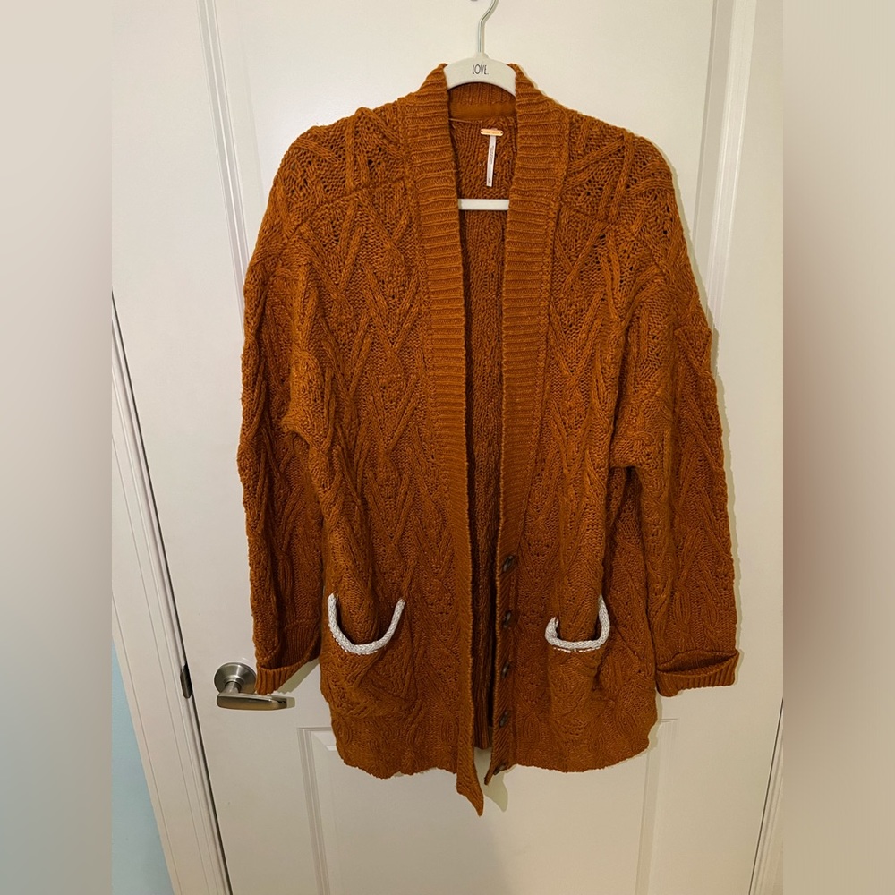 Free people knit cardigan size XL.